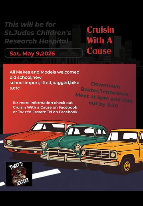 Flyer for Cruisin With A Cause