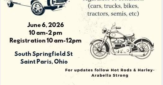 Flyer for Hot Rods & Harley