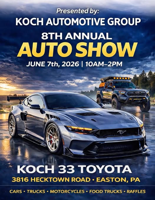Flyer for Koch Automotive Group 8th Annual Auto Show