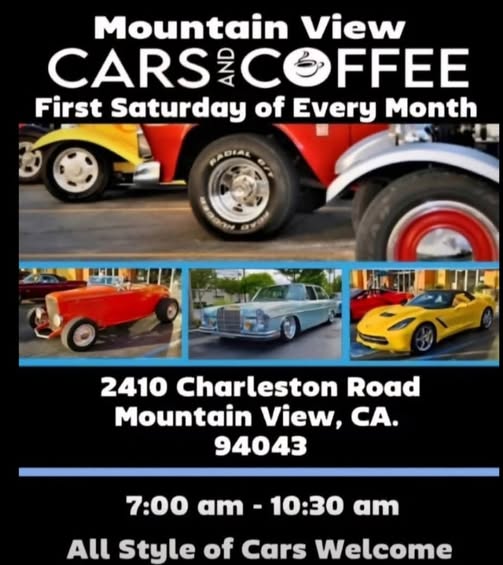 Flyer for Mountain View Cars and Coffee
