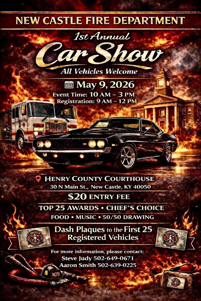 Flyer for New Castle Fire Rescue Car Show