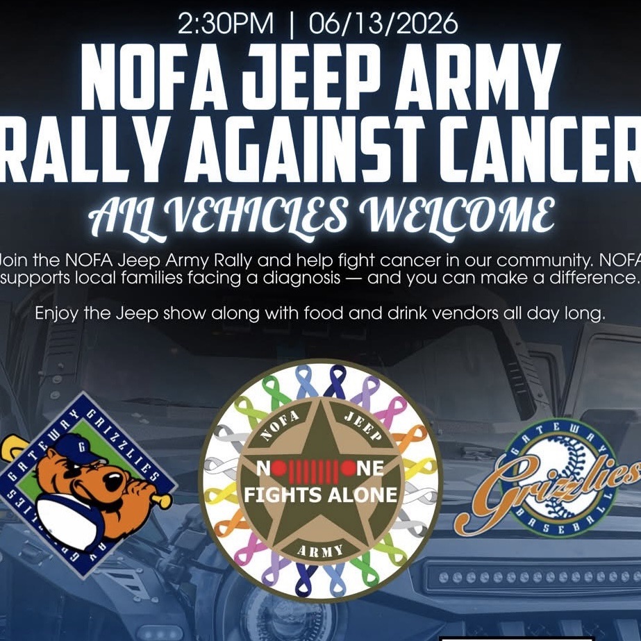 NOFA Jeep Army Rally Against Cancer at the Gateway Grizzlies – Sauget ...