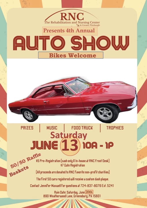 Flyer for RNC Presents 4th Annual Auto Show