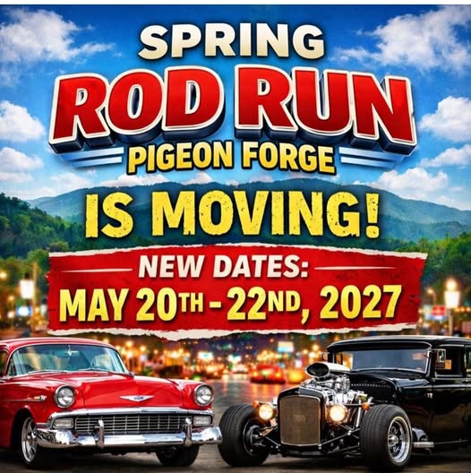 Flyer for Spring Rod Run Pigeon Forge