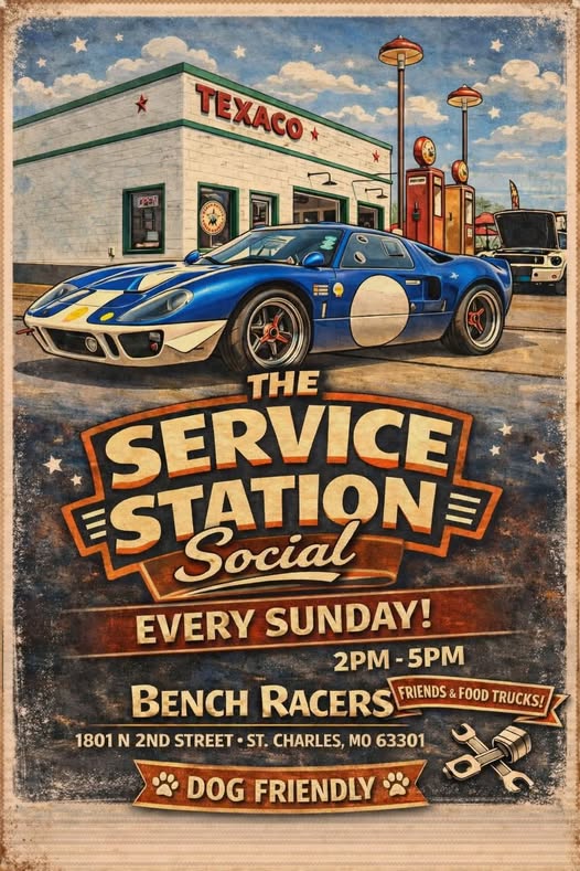 Flyer for The Service Station Social