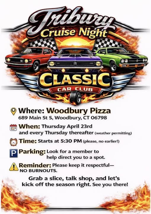 Flyer for Tribury Cruise Night