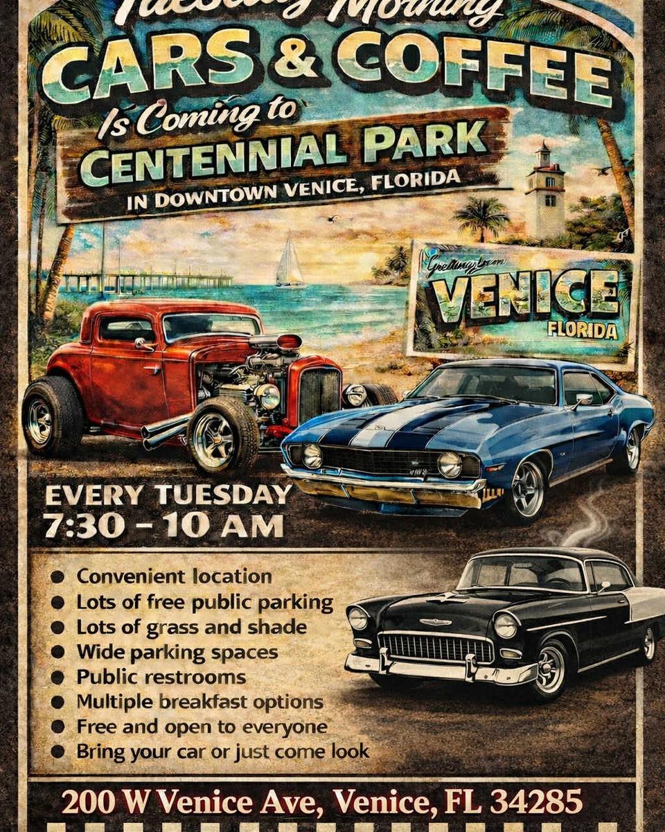 Promotional image for Tuesday Morning Cars & Coffee