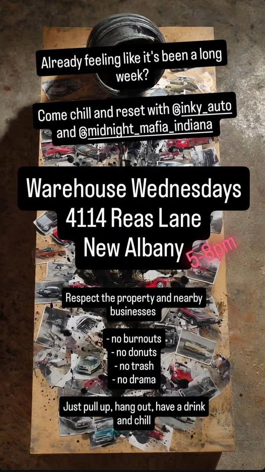 Flyer for Warehouse Wednesdays