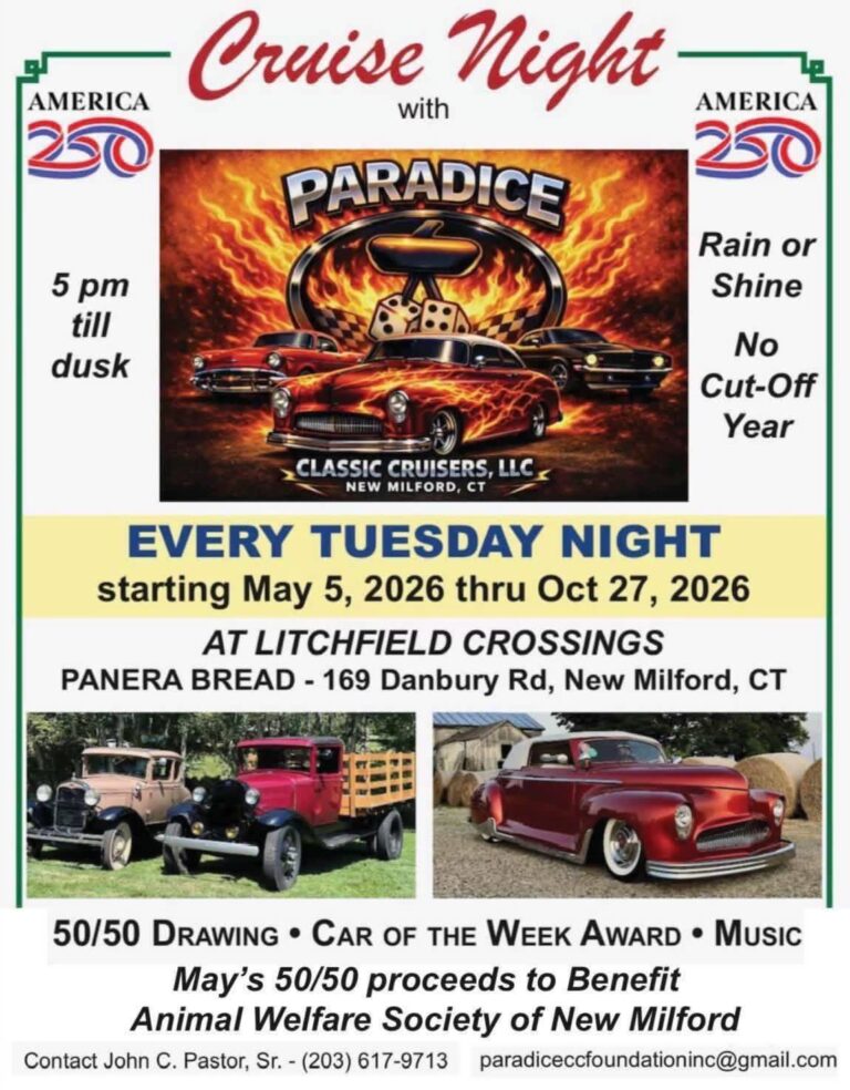 Flyer for Cruise Night with Paradice Classic Cruisers