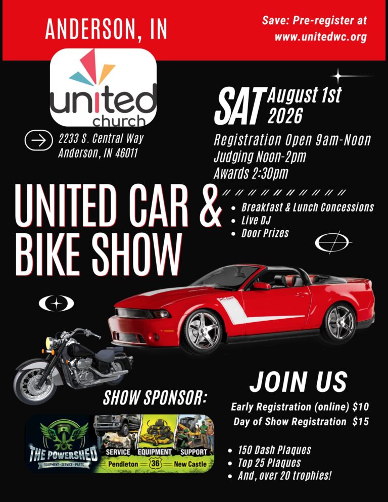 Flyer for United Car & Bike Show
