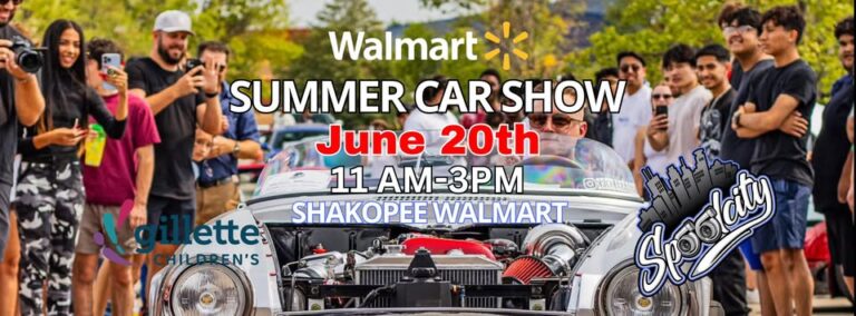 Flyer for Spoolcity Car Club 4th annual Summer Car Show