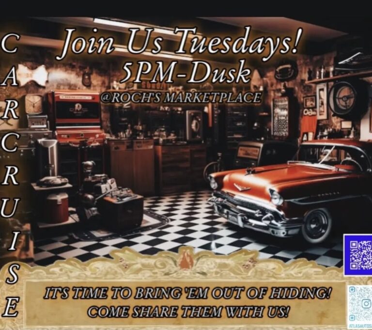 Flyer for Roch’s Market Car Cruise
