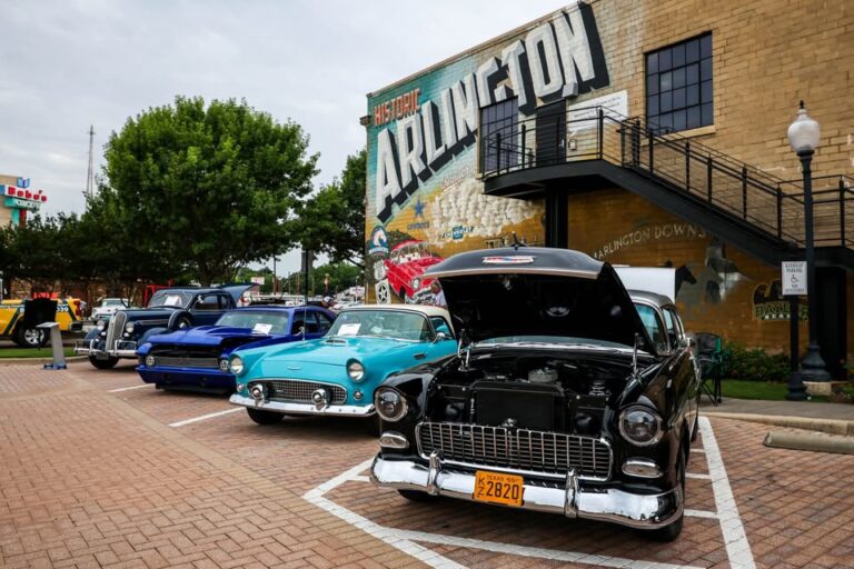 Flyer for Downtown Arlington Classic Car Show