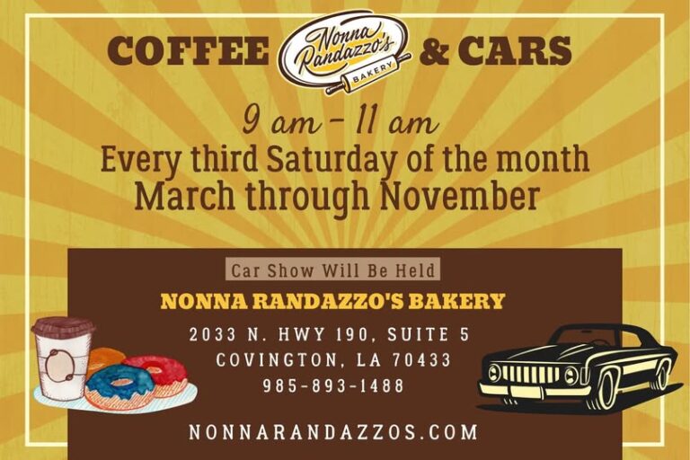 Flyer for Nonna Randazzo’s Coffee & Cars