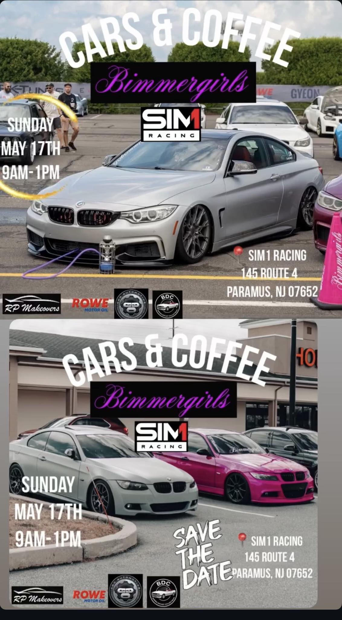 Cars & Coffee Bimmergirls SIM1 RACING – Paramus, NJ | CarCruiseFinder