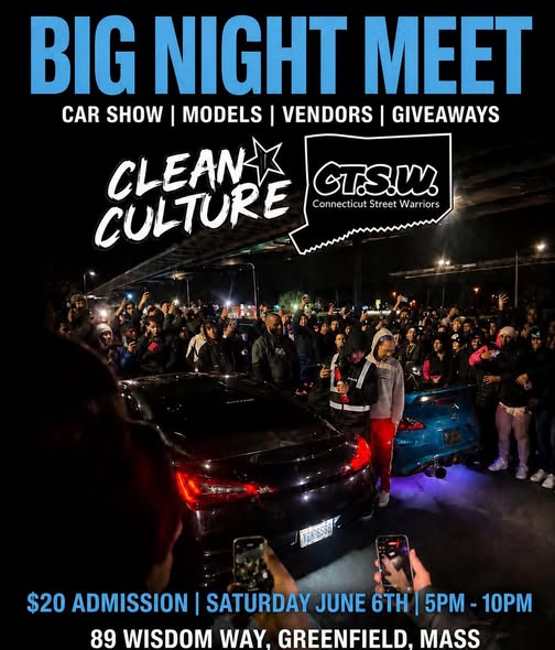 Flyer for Clean Culture Big Night Meet