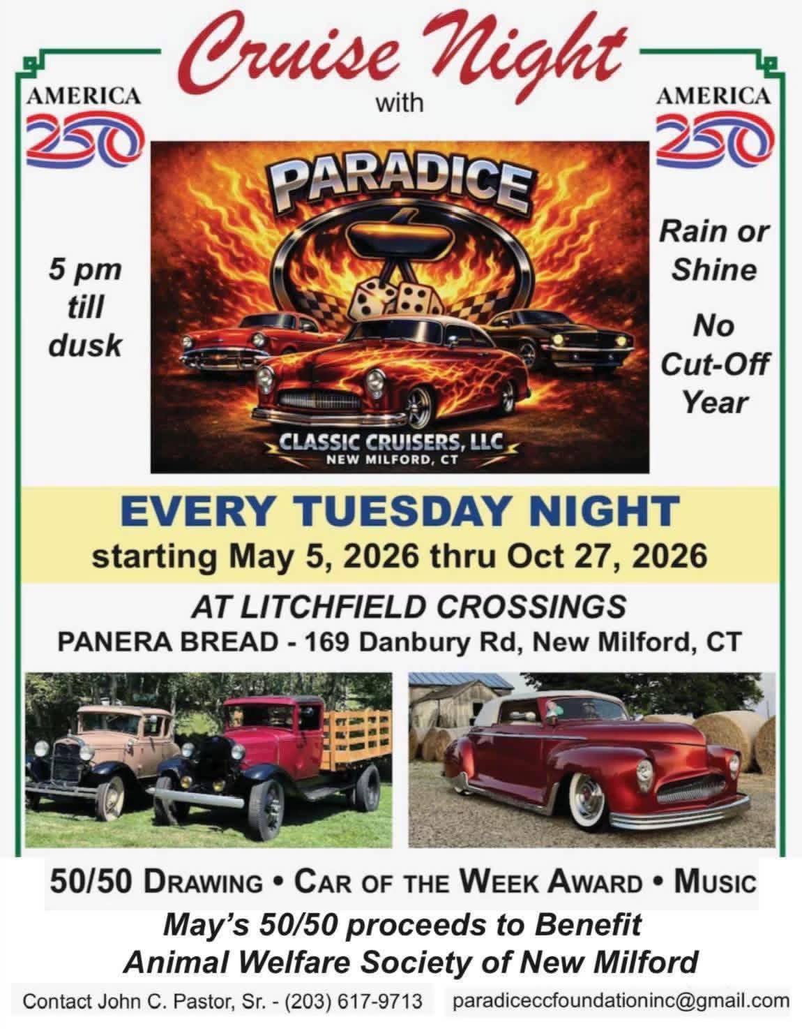 Promotional image for Cruise Night with Paradice Classic Cruisers