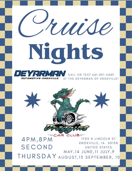 Flyer for Deyarman Cruise Nights