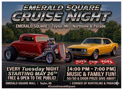 Promotional image for Emerald Square Cruise Night