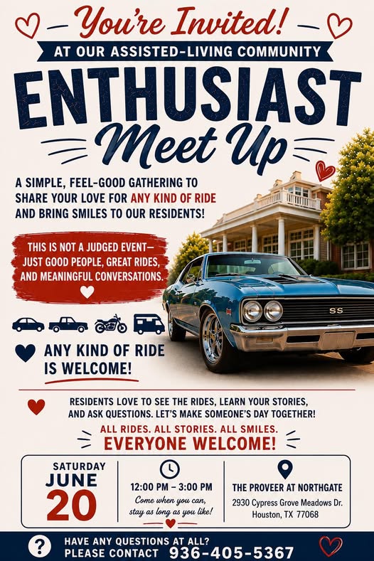 Flyer for Enthusiast Meet Up