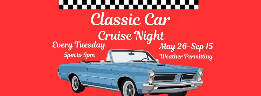 Promotional image for Rand Red Hots Classic Car Cruise Night