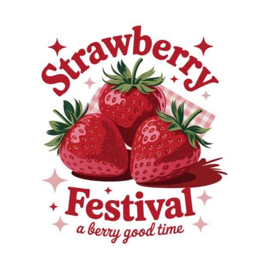 Flyer for Strawberry Festival Car Show- SATURDAY