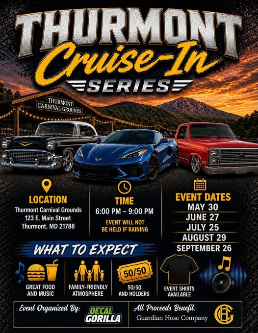Promotional image for Thurmont Cruise-In Series