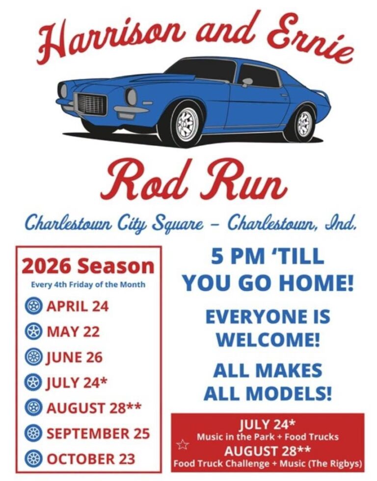 Flyer for Harrison and Ernie Rod Run
