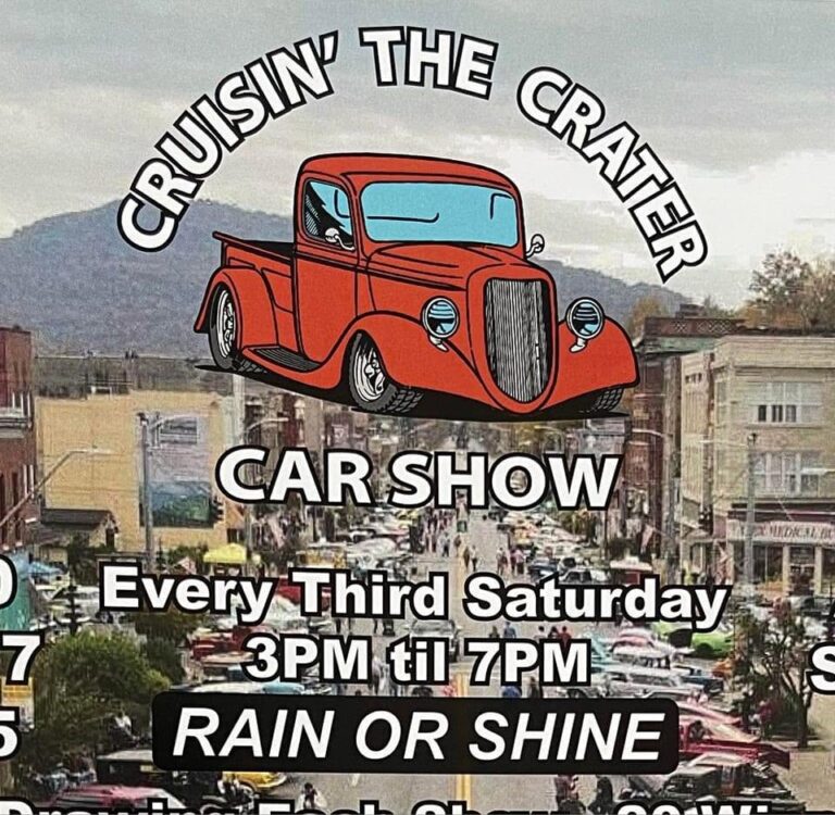 Flyer for Cruisin’ the Crater Car Show