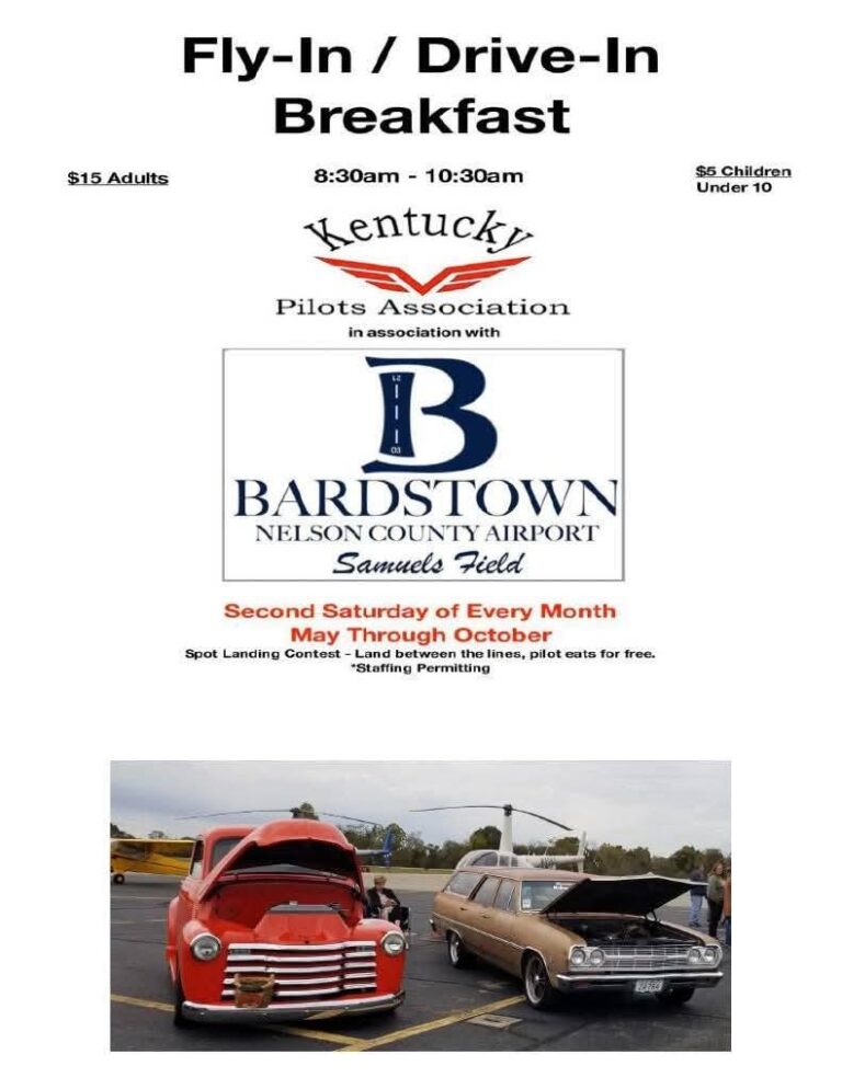 Flyer for Fly-In / Drive-In Breakfast