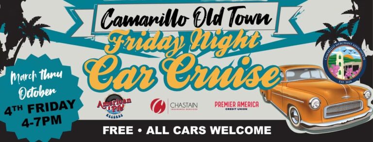 Flyer for Camarillo Old Town Friday Night Car Cruise