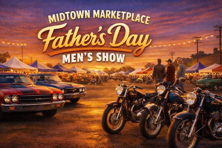 Flyer for Midtown Marketplace Father’s Day Men’s Show
