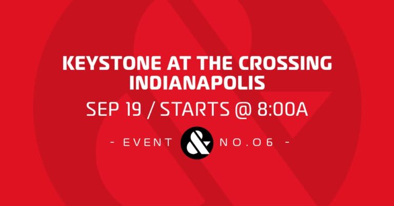 Flyer for Indianapolis Cars & Coffee – Keystone at the Crossing