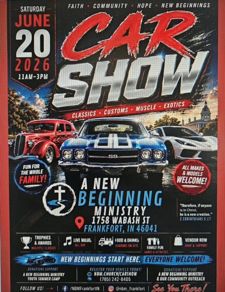 Flyer for A New Beginning Ministry Car Show