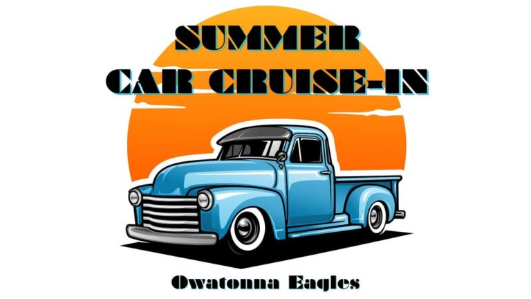 Flyer for Owatonna Eagles Summer Car Cruise-In