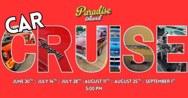 Flyer for Paradise Island Car Cruise