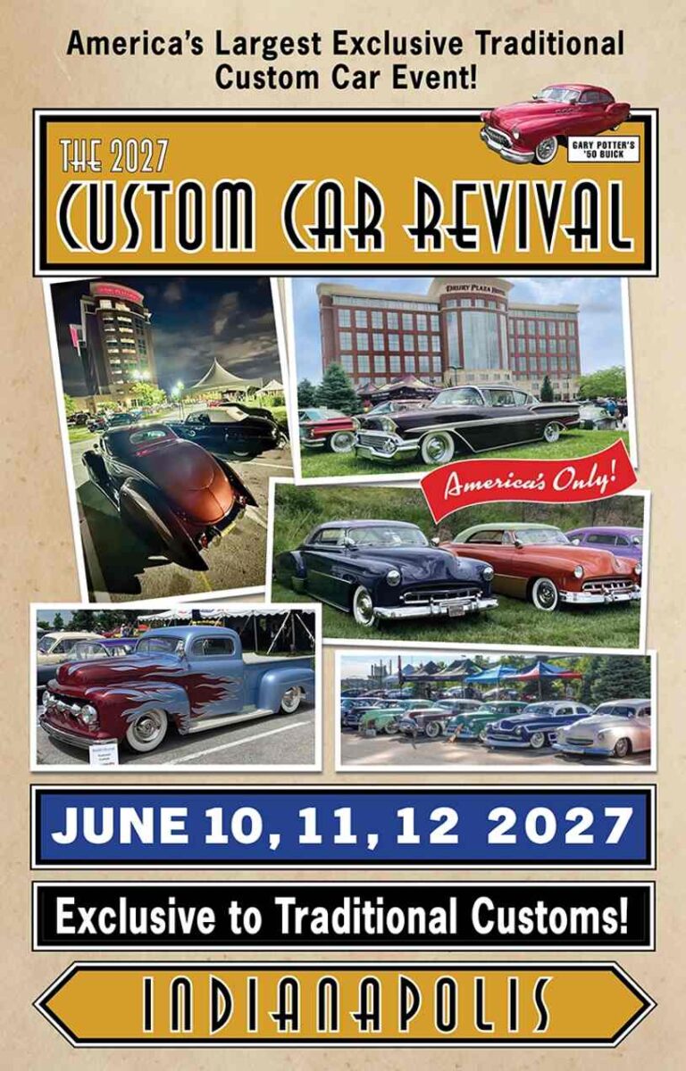 Flyer for Custom Car Revival 2027