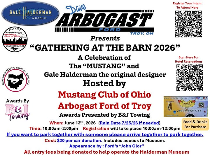 Flyer for Arbogast FORD Presents Gathering at the Barn 2026