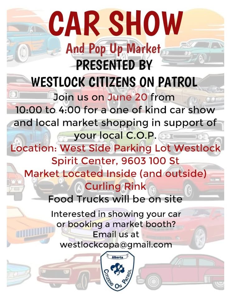 Flyer for Car Show and Pop Up Market