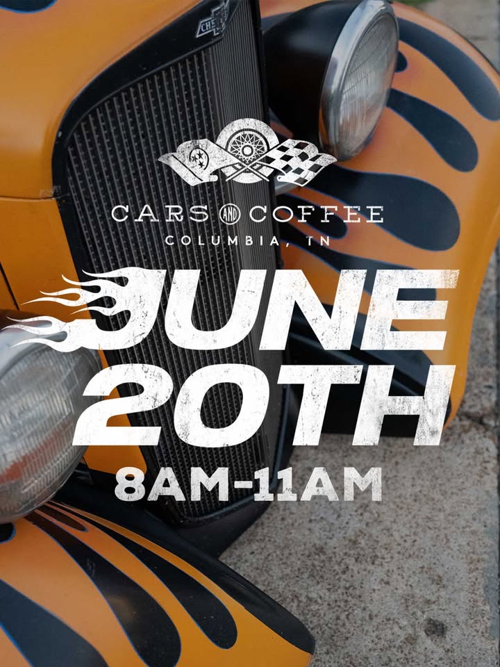 Flyer for Columbia Cars & Coffee