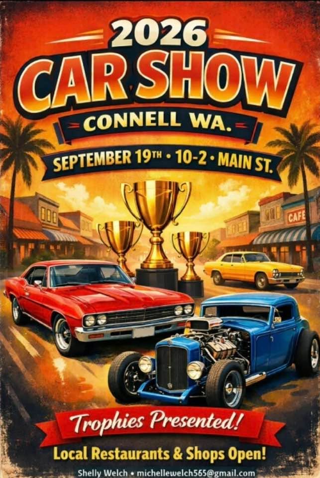 Flyer for Connell Main Street Car Show