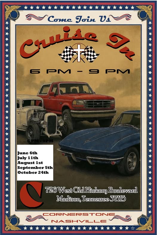 Flyer for Cornerstone Nashville Cruise In