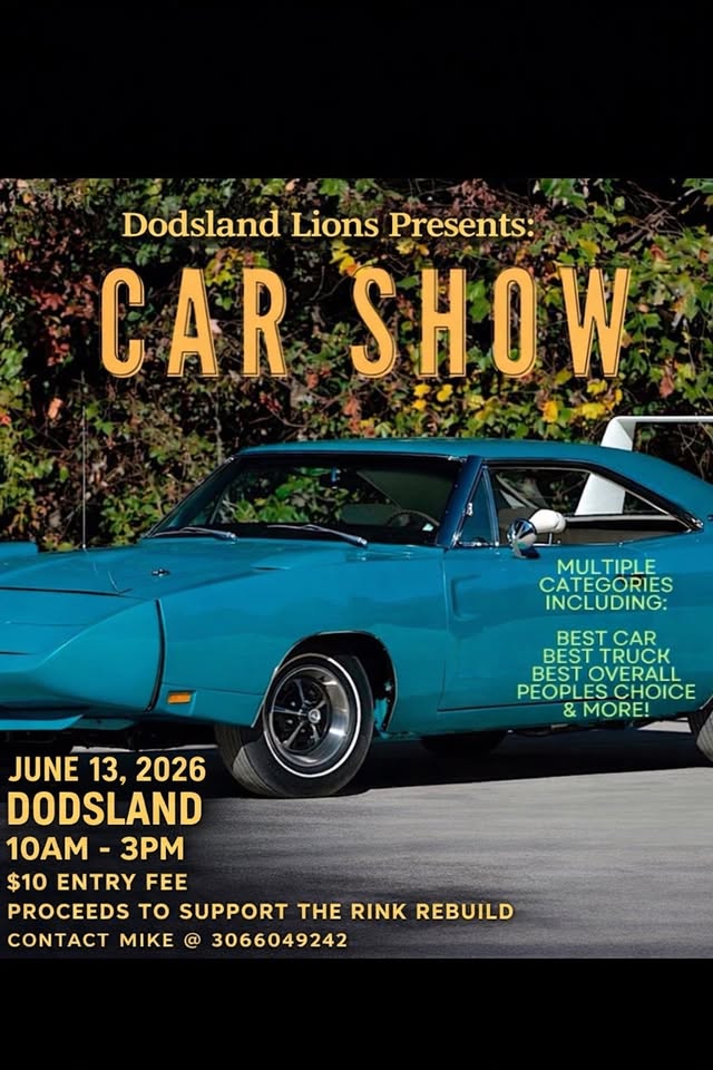 Flyer for Dodsland Car Show