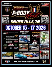 Flyer for F-Body Fest Sevierville, TN