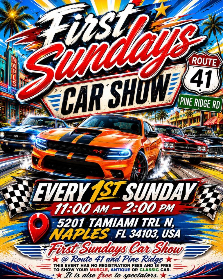 Flyer for First Sundays Car Show