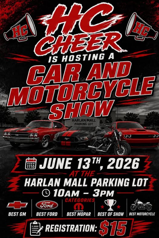 Flyer for Hc Cheer Car and Motorcycle Show