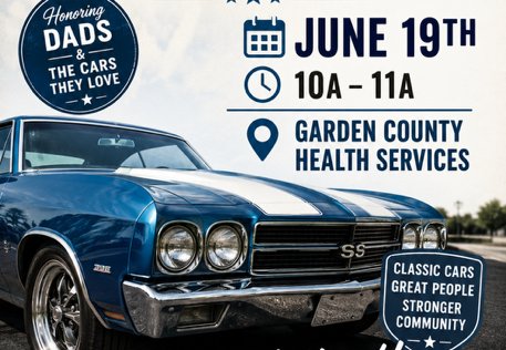Flyer for Honoring Dads & the Cars They Love