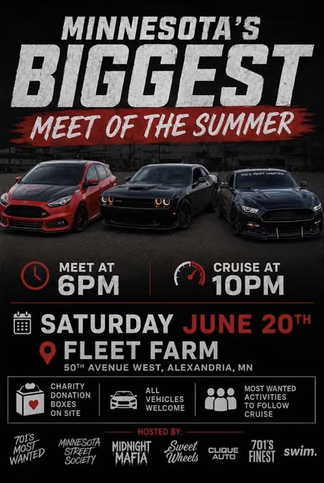 Flyer for Minnesota’s Biggest Meet of the Summer
