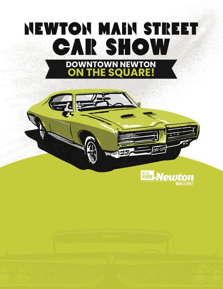 Flyer for Newton Main Street Car Show