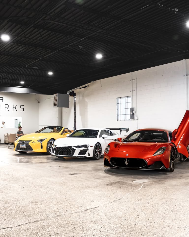 Flyer for Peoria Motorworks Cars & Coffee
